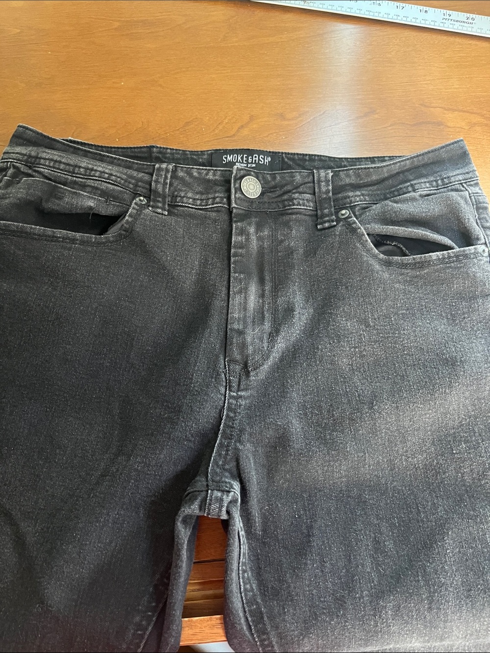 Smoke & Ash Black Jeans 34